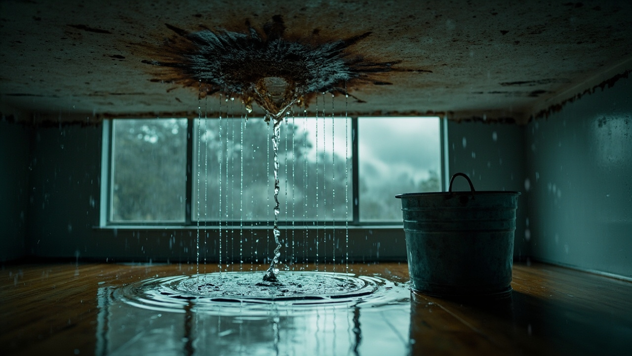 Roof Leaking in Heavy Rain in St. Louis – 24/7 Emergency Response Stops Water Damage Fast